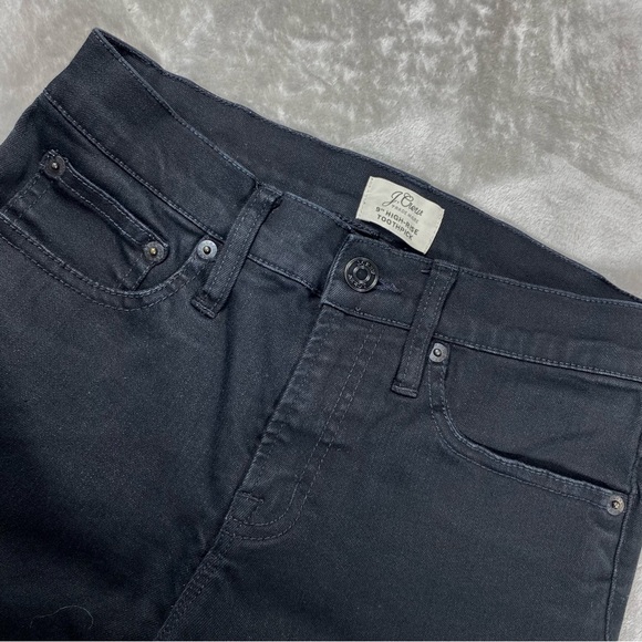 J CREW toothpick Toothpick Black Jean sz 26 Petite 9" Mid-Rise Ankle Skinny - Picture 6 of 14